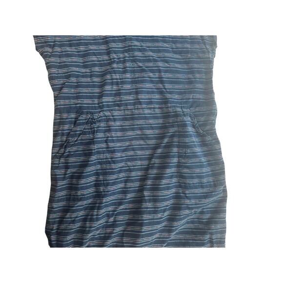 Seasalt Cornwall Alys Dress Blue Stripes Short Sleeve Pockets‎ Collar Size 16 - Picture 5 of 7